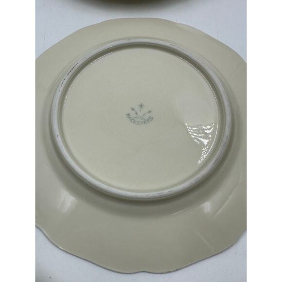 Vintage HACKEFORS Swedish Porcelain Bread Plates SET 8, Sweden, 1930’s - Picture 3 of 3